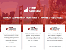 Tablet Screenshot of germanaccelerator.com